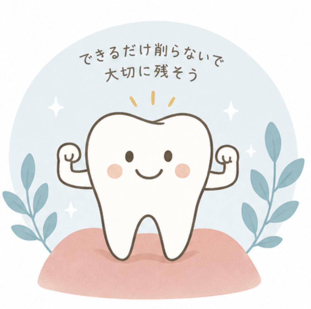できるだけ削らないで大切に残そう